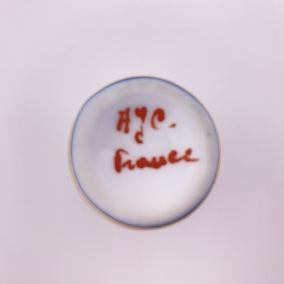 H & C France Cobalt Blue Gold Mini Bud Vase France - Picture 7 of 7